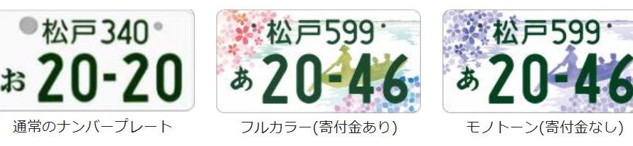 【2020年5月交付開始】松戸ナンバープレートのデザインと申込方法